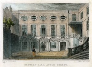 Brewers Hall, Addle Street, City of London, 1831. autorstwa William Radclyffe
