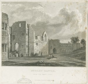 Zamek Dudley - Twierdza: staloryt, bd [c1831] autorstwa William Radclyffe