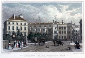 St Andrews Place, Regents Park, Londyn, 1828.