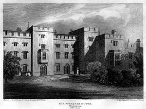 The Speakers House, Westminster, Londyn, 1815.