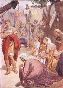 Coriolanus i matrony Rzymu, z Plutarch Lives opublikowanych przez T C & E C Jack Ltd