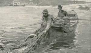 Łosoś z siatki na rzece Fraser, Kolumbia Brytyjska autorstwa William Rainey
