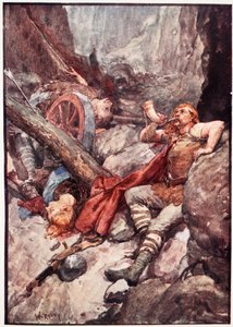 „Once More Roland Blew His Ivory Horn”, płyta z „The Story of France” Mary MacGregor, 1920 (kolorowa lito)