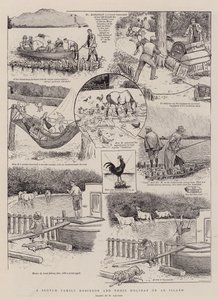 Robinsonowie szkockiej rodziny i ich wakacje na wyspie autorstwa William Ralston