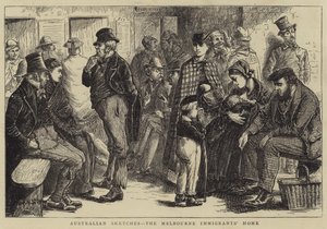 Szkice australijskie, Dom Imigrantów w Melbourne autorstwa William Ralston