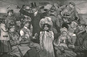 Przybycie na procesję koronacyjną, 1902. autorstwa William Ralston