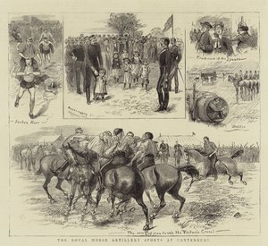 Royal Horse Artillery Sports w Canterbury autorstwa William Ralston