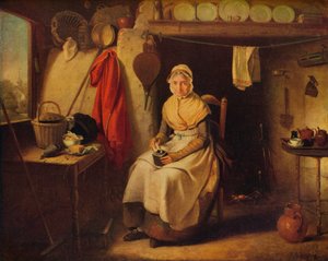 Wnętrze domku, w Lexden, Essex, 1802