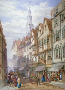 Stare domy na Wych Street, Westminster, Londyn, 1873