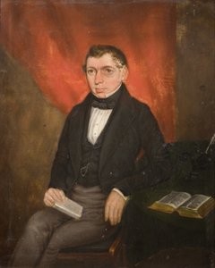 Portret siedzącego mężczyzny autorstwa William Robert Hill