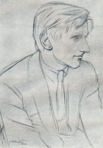 „Edmund Charles Blunden 1896-1974” autorstwa William Rothenstein