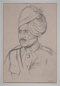 Indyjski kawalerzysta autorstwa William Rothenstein