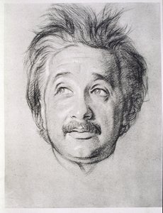 Portret Alberta Einsteina (1879-1955) (lito)