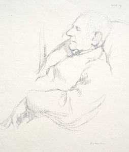 Sir Francis Seymour Haden śpi, 1897. autorstwa William Rothenstein
