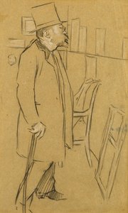 Koneser - prawdopodobnie portret Mons. Julien, ok. 1890 (węgiel i biała kreda na papierze)