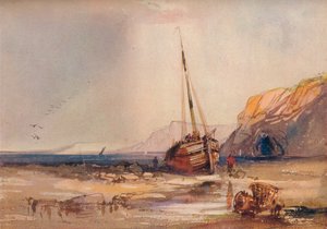 Scena na plaży, ok. 1840 autorstwa William Roxby Beverley
