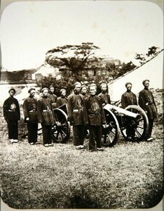Chińscy żołnierze, ok. 1875 (druk albumowy)