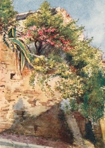 Róg ulicy, Cagnes (kolorowa litografia) autorstwa William Scott