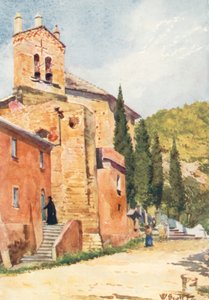 Kościół Perti, niedaleko Castello Gavone (kolorowa litografia) autorstwa William Scott