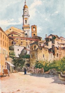 Wejście do Vallebony (kolorowa litografia) autorstwa William Scott