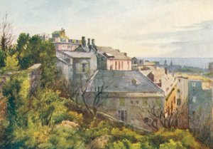 Genua, od strony Corso Magenta (kolorowa litografia) autorstwa William Scott