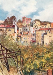 Część Starego Miasta, San Remo (kolorowa litografia) autorstwa William Scott