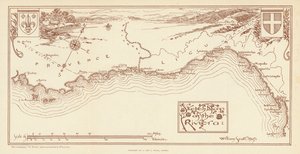 Szkic mapy Riwiery (kolorowa litografia) autorstwa William Scott