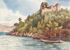 "Castello Brown", Portofino (litografia kolorowa)