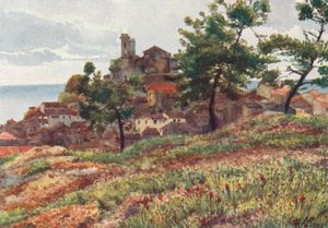Stare Miasto, Cannes (kolorowa litografia)