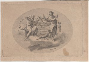 Karta handlowa dla Williama Sharpa, grawera, XIX wiek. autorstwa William Sharp