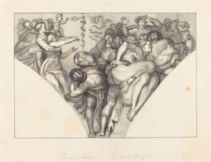 Miedziany wąż, od Michała Anioła autorstwa William Sharp after John Flaxman