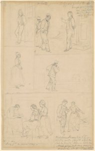 Badania grup figuralnych autorstwa William Sidney Mount