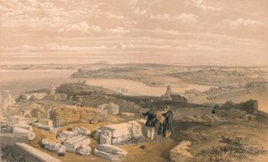 „Sewastopol ze starego Chersonez i starożytnego kościoła św. Włodzimierza”, 1856. Artyści: William Simpson, E Walker.