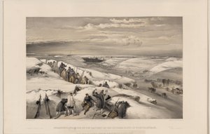Sewastopol z baterii 26 dział, 1855 autorstwa William Crimea Simpson