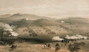 Szarża Lekkiej Brygady w bitwie pod Kominiarką, 25 października 1854, XIX w. autorstwa William Crimea Simpson