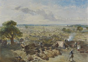 Obóz gubernatora generalnego i naczelnego dowódcy w Jalandhar, 1 lutego 1860 r