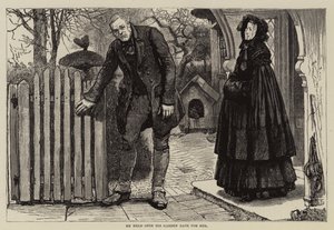 Ilustracja przedstawiająca Thirlby Hall, autorstwa W E Norrisa. autorstwa William Small