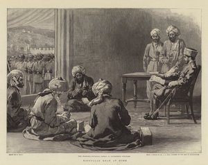 Nasrullah Khan w domu autorstwa William Small