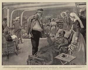 Rozstanie się, scena na pokładzie transportu do domu autorstwa William Small