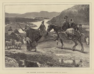 Western Highlands, Connemara, jadąc na Market autorstwa William Small