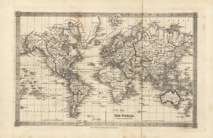 Mapa świata autorstwa William Smellie