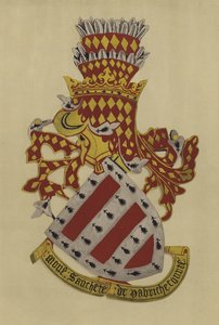 Sir Sanchet Dabrichecourt, 1348-c 1360 (chromolitho) autorstwa William St John Hope