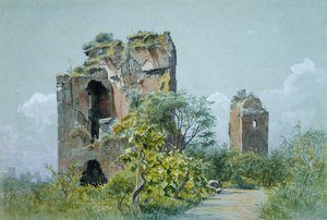 Łaźnie Trajana Sette Sale, Villa Brancaccio, Rzym, ca. 1882.