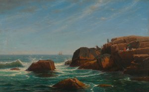 Castle Rock, Nahant, 1865. autorstwa William Stanley Haseltine