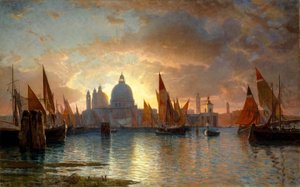 Santa Maria della Salute, Zachód słońca, 1870-85.