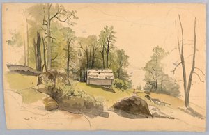 Studium krajobrazu, Hasliberg, Szwajcaria autorstwa William Stanley Haseltine