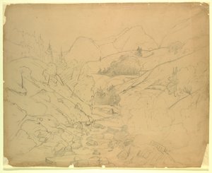 Studium krajobrazu autorstwa William Stanley Haseltine