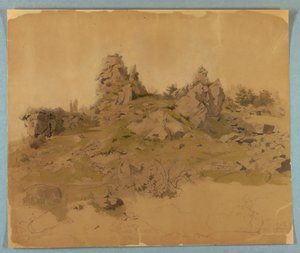 Studium krajobrazu autorstwa William Stanley Haseltine