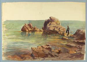 Studium pejzażu morskiego autorstwa William Stanley Haseltine
