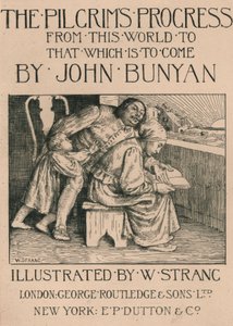 Żona Bunyana czytająca mu Biblię, c1916. autorstwa William Strang